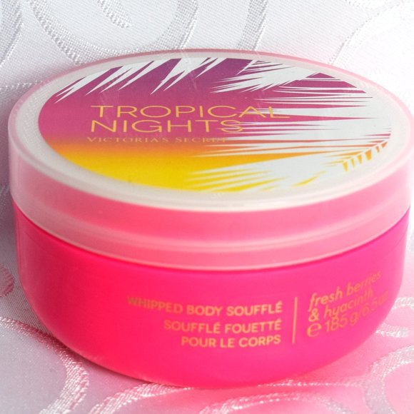 NEW Victoria's Secret TROPICAL NIGHTS Whipped Body Souffle berries & hyacinth - Picture 2 of 2